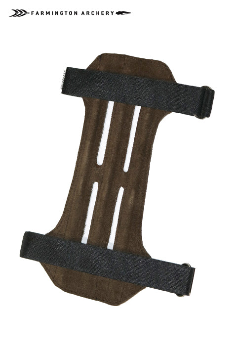 Farmington Archery 7.25" Suede Vented Leather Adjustable Cowhide Armguard