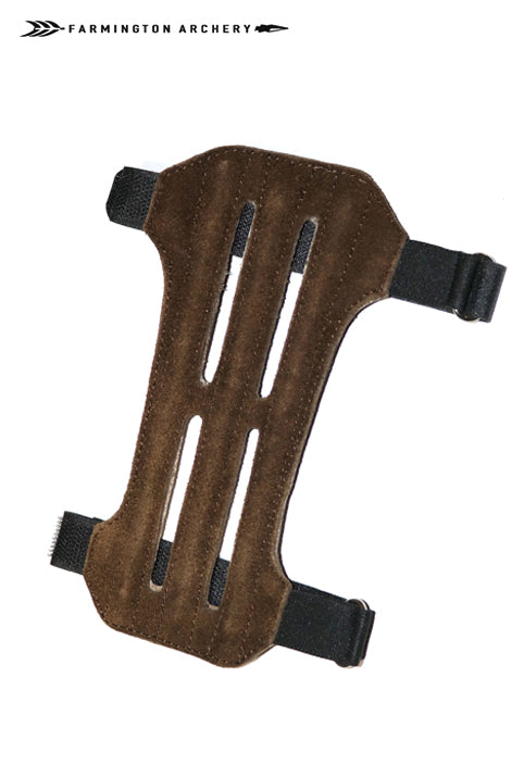 Farmington Archery 7.25" Suede Vented Leather Adjustable Cowhide Armguard