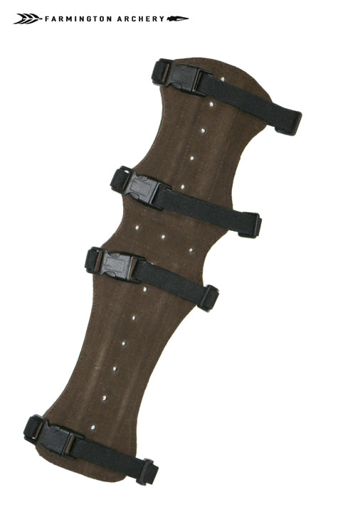 Farmington Archery 13" Long Suede Leather Adjustable Cowhide Armguard