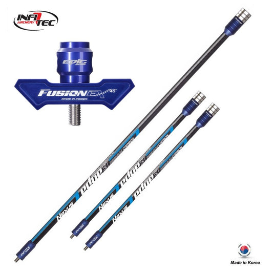 Nexus Edge 30" & 12" High Module Carbon Stabilizers + V-Bar Set / Black Color