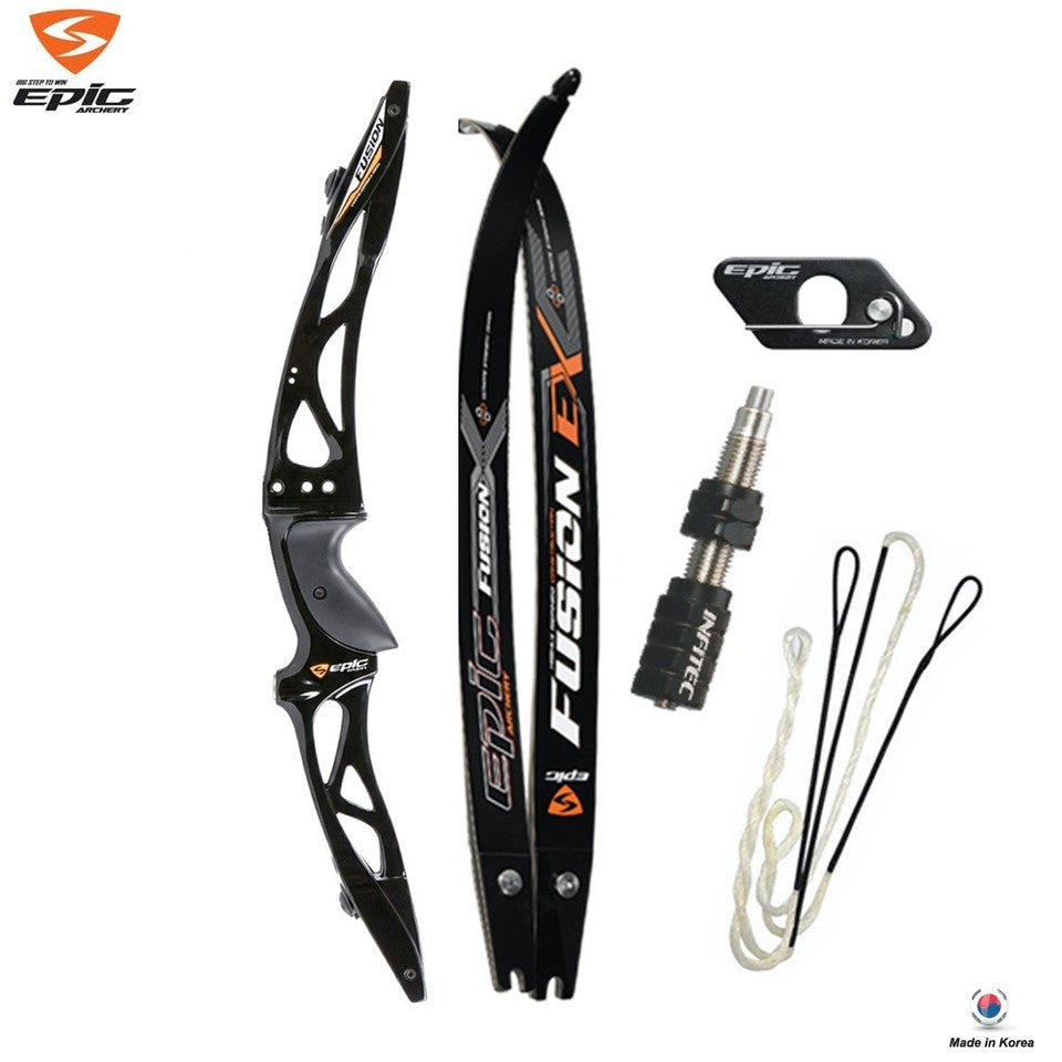 Epic 68" Fusion MAX Riser & Wood Fiber Limbs Bow Set / Right Hand / Made in Korea