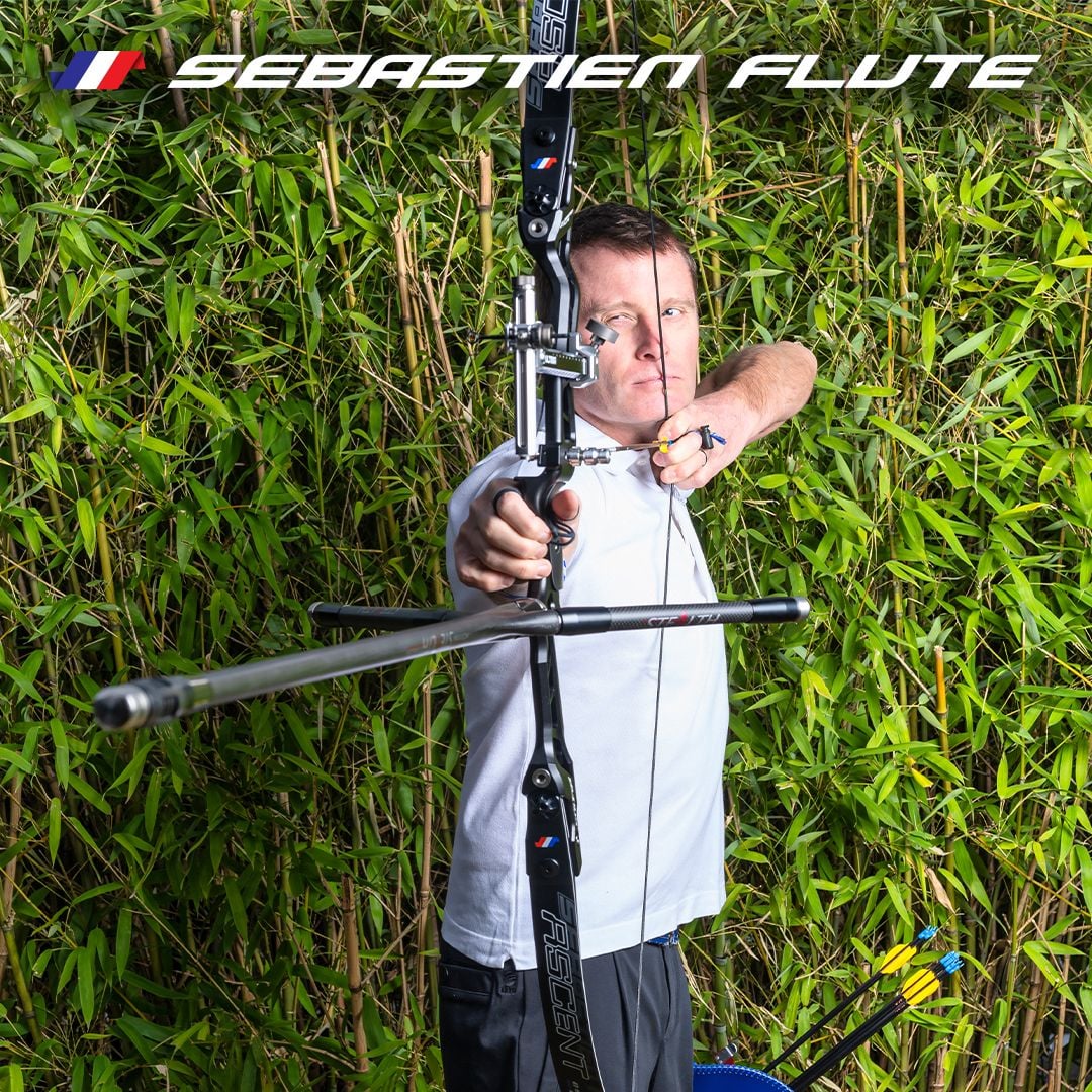GK Archery Supply Sebastien Flute Stealth 3K Premium Carbon Stabilizer Set